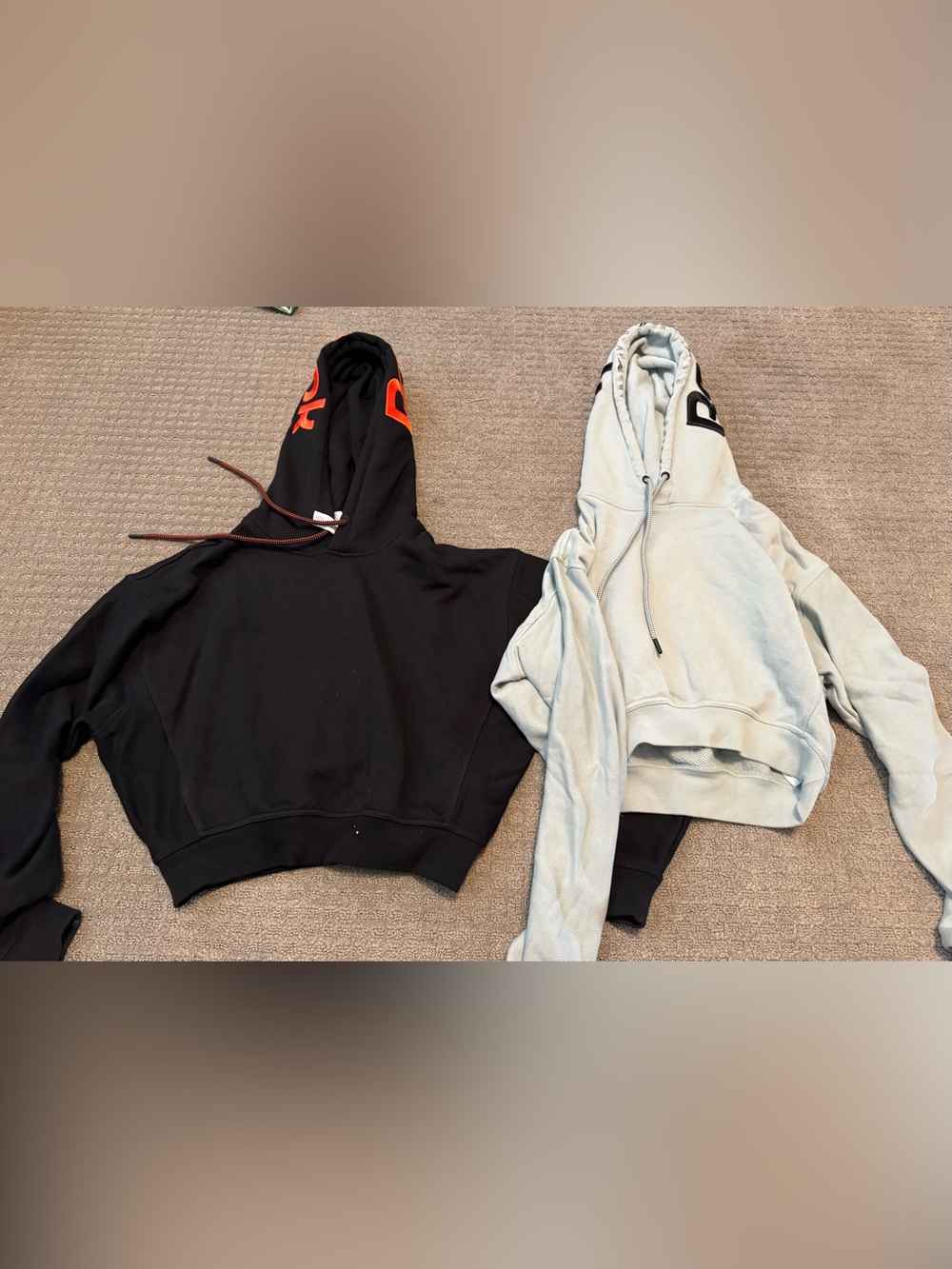 Victoria Beckham Reebok cropped hoodies